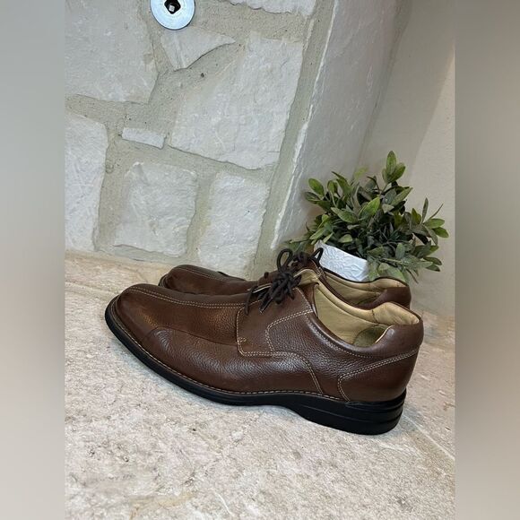 Johnston & Murphy Shuler Bicycle dark brown Oxfords sz 11.5 - Picture 2 of 8